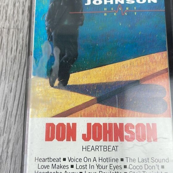Epic Records. Don Johnson. Heartbeat cassette music tape. Vintage 1986 - Picture 3 of 7
